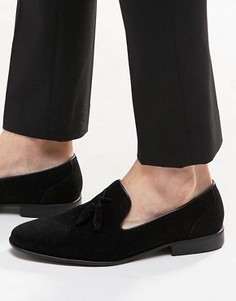 Черные лоферы из искусственной замши ASOS - Черный