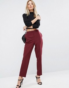 Приталенные брюки ASOS Premium - Красный