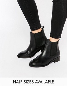 Кожаные ботильоны челси ASOS ATTRIBUTE - Черный