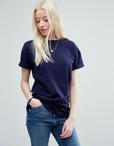Удлиненная футболка ASOS The Ultimate - Темно-синий