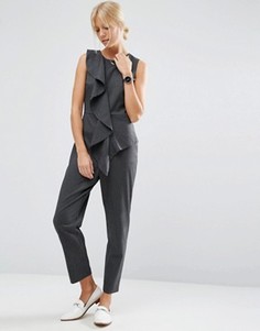 Полосатый комбинезон с оборкой ASOS - Мульти