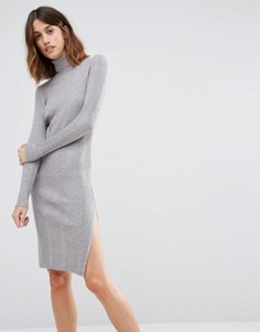 Платье-водолазка с длинными рукавами Vero Moda - Серый