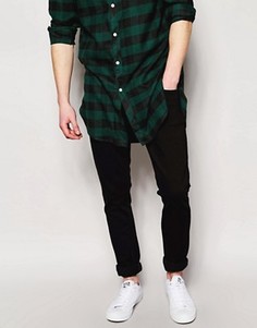 Выбеленные черные джинсы скинни Nudie Jeans Long John - Черный