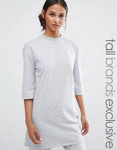 Трикотажный oversize-топ Daisy Street Tall - Серый