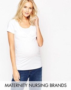 Футболка для кормления с круглым вырезом New Look Maternity - Белый