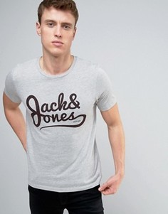 Футболка с логотипом Jack and Jones - Серый