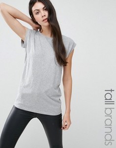 Футболка бойфренда New Look Tall - Серый