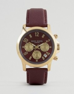 Часы с кожаным ремешком Daisy Dixon Bordo Adriana DD002RG - Фиолетовый