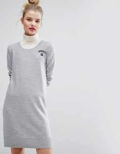 Платье с принтом Je Suis Parisienne Sonia By Sonia Rykiel - Серый