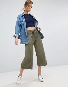 Брюки с широкими штанинами и шнуровкой ASOS - Мульти