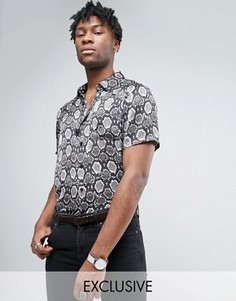 Рубашка классического кроя Reclaimed Vintage Party - Черный