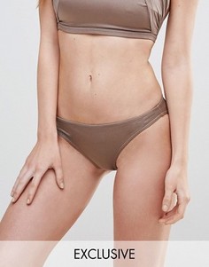 Бикини плавки‑хипстеры эксклюзивно для ASOS FULLER BUST - Коричневый