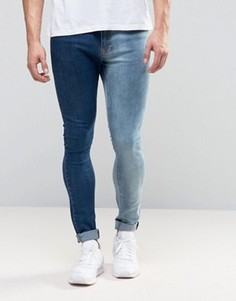 Двухцветные джинсы Brooklyn Supply Co - Синий