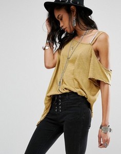 Футболка Free People Coraline - Золотой