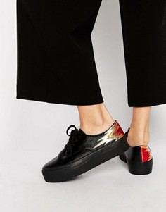 Кроссовки на шнуровке ASOS DREAMY Flame - Черный
