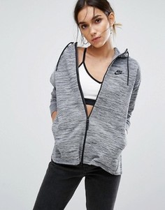 Серая куртка с капюшоном Nike Tk - Серый
