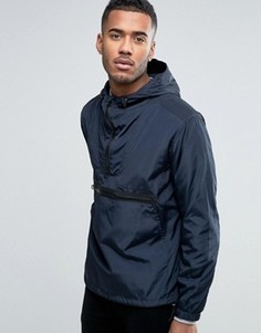 Темно-синяя куртка через голову с капюшоном ASOS - Темно-синий