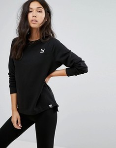 Черный свитшот с логотипом Puma - Черный
