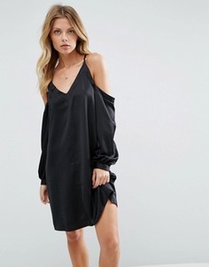 Платье с открытыми плечами ASOS - Черный