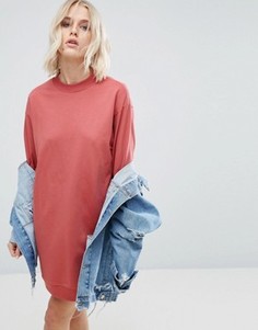 Платье-свитшот в стиле oversize ASOS Ultimate - Красный
