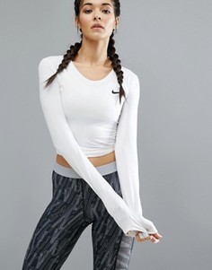 Спортивный лонгслив Nike Pro - Белый