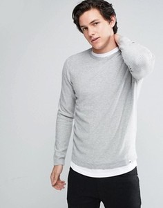 Джемпер в полоску с круглым вырезом Jack & Jones Core - Серый