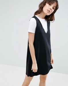 Платье-майка 2 в 1 ASOS - Черный