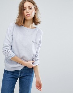 Свитшот с вышивкой Enchantee Maison Labiche - Синий
