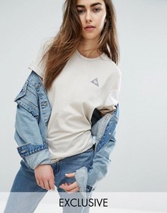 Трехцветная футболка нейтральных оттенков Le Coq Sportif эксклюзивно для ASOS - Мульти