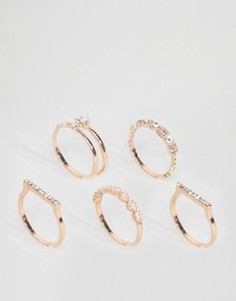 Составные кольца цвета розового золота ALDO Laroilla - Золотой