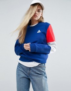 Свитшот бойфренда с трехцветным рукавом Le Coq Sportif - Мульти