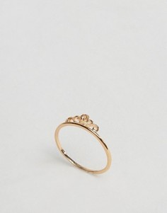 Кольцо в виде короны на большой палец ASOS - Золотой