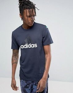 Темно-синяя футболка adidas Originals Equipment BK7659 - Темно-синий