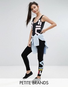 Леггинсы с логотипом сбоку Fila Petite - Черный