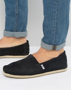 Классические эспадрильи из нубука TOMS - Черный