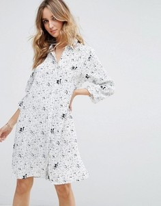 Платье-рубашка с принтом Vila - Мульти