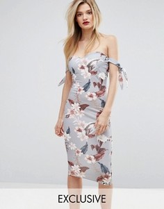 Платье миди с цветочным принтом Missguided - Мульти