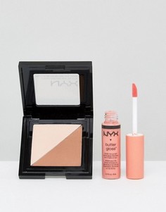 Пудра и блеск для губ NYX Professional Make-Up эксклюзивно для ASOS - Мульти