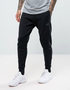 Черные суженные книзу джоггеры из трикотажа Nike Tech 832180-010 - Черный