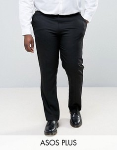 Черные брюки слим ASOS PLUS - Черный