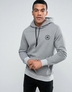 Худи серого цвета в мелкий горошек Converse 10003601-A01 - Серый