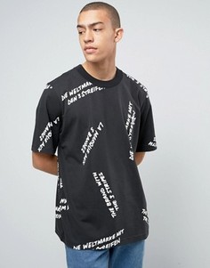 Черная футболка adidas Originals New York Pack Graffiti BJ9929 - Черный