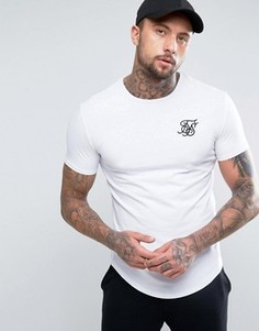 Белая обтягивающая футболка SikSilk - Белый