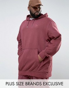 Oversize-худи бордового цвета с состаренной отделкой Puma PLUS эксклюзивно для ASOS 57530601 - Красный