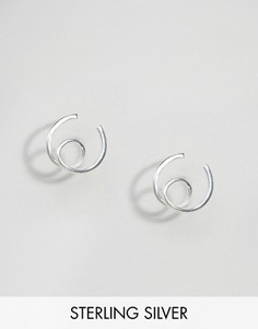 Серебряные серьги-спирали ASOS - Серебряный