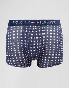 Эластичные боксеры-брифы с принтом звезд и надписи NYC Tommy Hilfiger Icon - Темно-синий