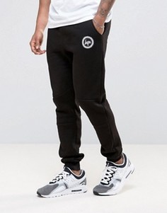 Зауженные спортивные брюки с логотипом Hype - Черный