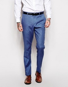 Синие брюки зауженного кроя ASOS - Синий