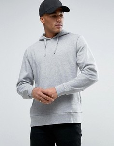 Худи из серой меланжевой ткани ASOS - Серый