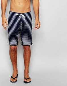 Пляжные шорты в полоску Abercrombie &amp; Fitch - Темно-синий
